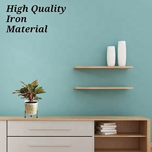 Maceta de metal blanco con soporte dorado Diseño elegante para uso en interiores y exteriores para el hogar Vivero Balcón Jardín - Product Image 5