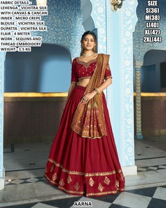 Pastel Pearl Bhandhani Silk Lehenga Choli with Quick Dry & Sun Protection for Party Wedding Diwali Floor-Length Traditional - Product Image 3