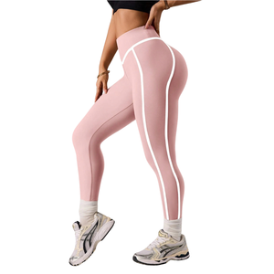 Leggings de Yoga de Cintura Alta para Mujer, Control de Abdomen, Elásticos, para Fitness, Entrenamiento, Running, Gimnasio, Ropa Deportiva, Pantalones de Compresión Suave - Product Image 3