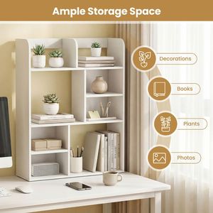 Organizer da Scrivania con 8 Scomparti Aperti per l'Archiviazione in Ufficio e Casa - Product Image 6