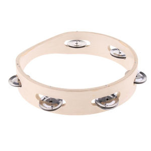 Tambourin en bois portable pour adultes, idéal pour les cours de musique, le culte religieux et les fêtes – Instrument de percussion professionnel - Product Image 5