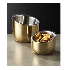 Elegante cuenco redondo de latón macizo para servir, tamaño personalizado, perfecto para exhibir comida y fruta con estilo en hoteles y restaurantes - Product Image 5