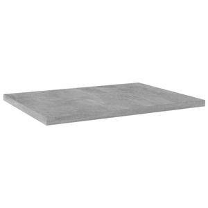 8-Piece Set of Concrete Gray Bookshelf Boards 15.7x11.8x0.6 Inches Engineered Wood for <b>Shelving</b> Units Model D0100HH7L86 - Product Image 2
