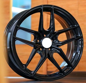 ล้อแม็กซ์สีดำเงา ดีไซน์เว้า ใช้ได้กับรถทุกรุ่น ขนาด 40 มม./30 มม. ET 100 มม. PCD รับประกันโครงสร้างตลอดอายุการใช้งาน - Product Image 5