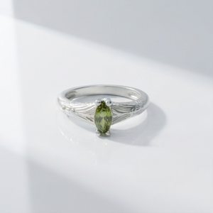 DIVYORO แหวนเงินรูปใบไม้และเถาวัลย์สำหรับผู้หญิง - Product Image 1