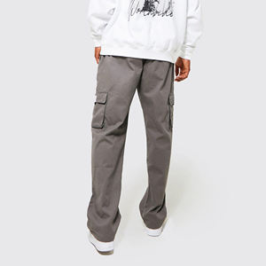 Pantalones de chándal personalizados 2026 de corte holgado y apilado para hombre, joggers casuales de alta calidad, de forro polar de poliéster/algodón de alto gramaje, anchos - Product Image 6