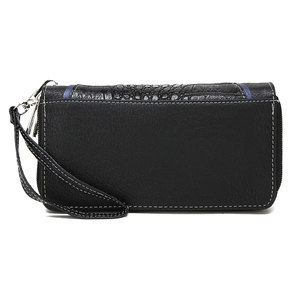Bolso Tote de Estilo Occidental con Franjas, para Llevar Objetos Ocultos, Bolso de Hombro para Mujer, Juego de Cartera, Cuero Genuino Ecológico, Capacidad de 50-70L - Product Image 5