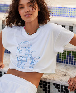 เสื้อยืดรัดรูปแขนสั้นทรงสลิมฟิตสำหรับผู้หญิงแห้งเร็วและระบายอากาศได้ดีสำหรับออกไปข้างนอกสำหรับผู้ใหญ่ - Product Image 5