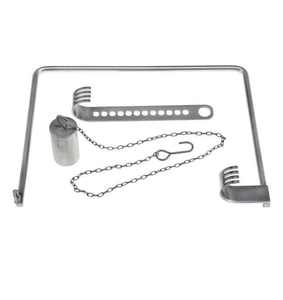 Ensemble de rétracteurs manuels en acier inoxydable Charley, double extrémité, chirurgical, certifié CE, 5 positions de mâchoires, poignée moletée - Product Image 1