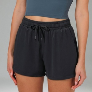 Shorts Deportivos de Verano para Mujer, de Nailon, Secado Rápido, con Logotipo Personalizado, Casuales, Transpirables, de Dos Capas - Product Image 2