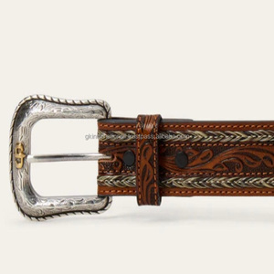 Premium Quality Handcrafted Genuine Leather Western Belt for <b>Men</b> & Women Custom Length Classic Western Style Belts & Accessories - Product Image 5