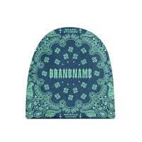 Your BRAND NAME Bonnet Bandana Unisexe Adulte en Strass, Tricoté à la Machine, Couleur Unie, Style Plage, Hiver, 50-52cm