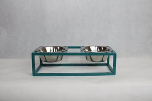 Support de gamelles surélevées pour animaux de compagnie – Qualité durable, design moderne, double gamelle pour l'alimentation des animaux - Product Image 6