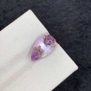 Piedra preciosa de amatista natural con corte de pera, piedra suelta de cristal curativo para la fabricación de joyas y colección. - Product Image 3