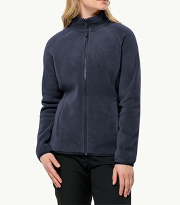 Veste polaire pour femme avec logo personnalisé, chaude, respirante, à fermeture éclair intégrale, pour la randonnée en extérieur, vêtement d'hiver décontracté, vente en gros - Product Image 2