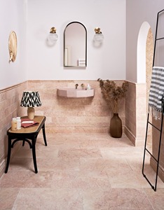 Dalles de marbre rose naturel - Design moderne imperméable pour les murs, les sols, les escaliers et la décoration intérieure des villas - Product Image 5