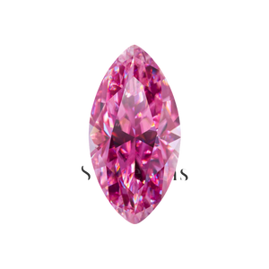 Diamante Sintético al por Mayor, Color Rosa, Corte Marquise, Cultivado en Laboratorio, DEF VVS VS, Certificado IGI, Diamante Suelto de 1CT 2CT 3CT 4CT - Product Image 1