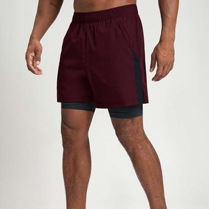 Customized Canvas <b>Compression</b> Casual Sports <b>Shorts</b> Outdoor Fitness Sportswear Men Breathable Eco-Friendly Solid High Waist - Product Image 5