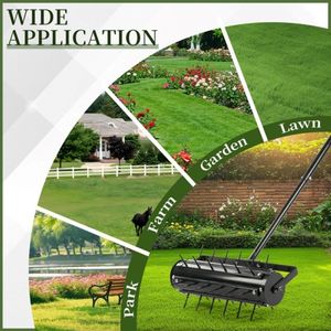 Aeratore per Prato a Manovella con Impugnatura a T, Strumento Manuale per Aerare i Prati - Product Image 5