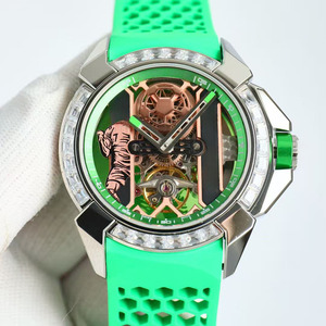 Reloj Mecánico Automático para Hombre, Diseño Exquisito, Lujoso, Plateado, con Esfera Visible, Casual, para Negocios y Viajes - Product Image 1