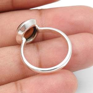 Solid 925 Sterling Silver Eternity Wedding <b>Ring</b> Classic Bohemian Design Black <b>Opal</b> Stone Gemstone Bezel Set <b>Ring</b> For Daily-wear - Product Image 5