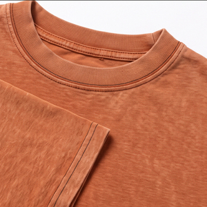 Wholesale 100% Polyester Woven Front Printed Plain <b>Boxy</b> <b>T</b> <b>Shirt</b> Men 280 GSM Heavyweight Drop Shoulder Loose Cut Vintage - Product Image 6