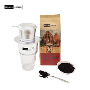 กาแฟอาราบิก้าบดรสกะทิคั่วกลางผสมคาเฟอีน แบรนด์ส่วนตัว 250 กรัม รับผลิตแบบ OEM ODM ปริมาณขั้นต่ำยืดหยุ่น โรงงานผลิตโดยตรง - Product Image 2