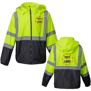 Sudadera de Alta Visibilidad con Capucha Reflectante, Chaqueta de Seguridad para Tráfico, Uniforme de Trabajo para Hombre - Product Image 1