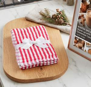 High Quality 100% Cotton <b>Kitchen</b> <b>Towel</b>, Dyed Yarn Terry <b>Towel</b> Super-Soft Skin Friendly Bio Gradeable Water Absorbency Quick Dry - Product Image 4