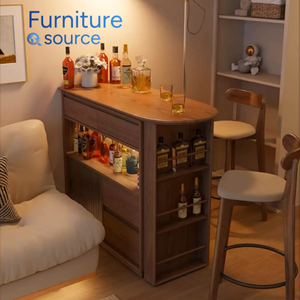 Premium Modern Durable <b>Wooden</b> <b>Bar</b> Cabinet Stylish Storage for Daily Beverages Skillfully Produced in Vietnam Factory - Product Image 4
