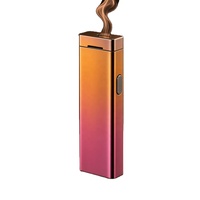 Accessoires de fumeur classiques personnalisés OEM ODM, briquet électrique portable rechargeable USB Type-C arc-en-ciel, pour acheteurs en gros