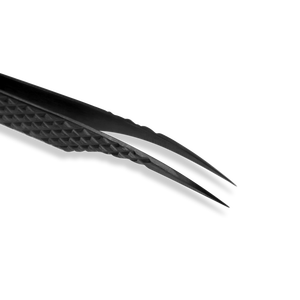 Pince à épiler pour les cils, accessoire classique avec poignée en diamant, de couleur noire, or, personnalisable avec Logo, 1 pièce - Product Image 3