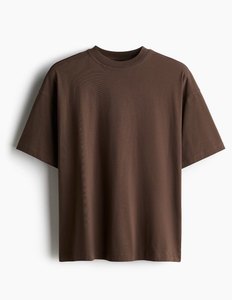 เสื้อยืดฮิปฮอปผู้ชาย ผ้าคอตตอนถักน้ำหนัก 180 กรัม ย้อมสีพื้น ทรงโอเวอร์ไซส์ ใส่สบาย แขนสั้น สกรีนลายได้ตามต้องการ - Product Image 1