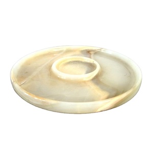 Onyx Chip Dip Set Alta Calidad Elegante Laca Resina Dip Bowl Elegante Plato para Servir para Premium Chip & Dip - Product Image 1