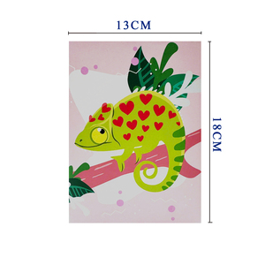Amour caméléon 3D Pop Up carte 3D papier découpé au Laser artisanat Vietnam artisanat cadeaux et artisanat haut tendance fleur personnalisée - Product Image 1