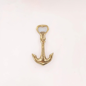 Anchor Brass Bottle Opener Polished Brass Nautical Decor Handmade Maritime <b>Bar</b> <b>Tool</b> Decorative For Home Restaurant Hotel - Product Image 2