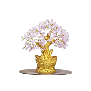 Árbol de Feng Shui de Cuarzo Rosa, Cristal Curativo Hecho a Mano, Piedra Semipreciosa Natural, Decoración para el Hogar, Regalo, Venta al Por Mayor - Product Image 1