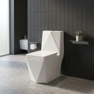 Inodoro Cerámico de Una Pieza de Alto Rendimiento con Sifón y Taza Alargada para la Infraestructura Sudamericana - Product Image 5