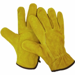 High Quality Reflective Safety Industrial <b>Gloves</b> Comfortable Cowhide Split Leather for Drivers Abrasion Resistant Garden <b>Gloves</b> - Product Image 2