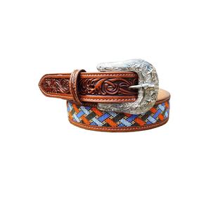 American Premium Leather Cowboy Designer Western Beaded Belt Cadeau pour homme Western Fashion Bling Luxury Belt Cowhide Belt - Product Image 1