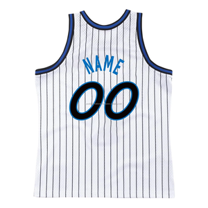 Camiseta de Baloncesto Personalizada Azul a Rayas sin Mangas Unisex para Adultos Transpirable con Logotipo Impreso en la Parte Delantera - Product Image 5