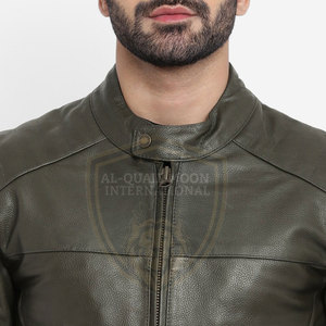 Online Sale Private Label Men Leather <b>Jacket</b> Top Quality <b>Running</b> Wear Men Leather <b>Winter</b> <b>Jacket</b> - Product Image 6