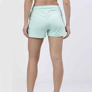 Shorts décontractés légers en polyester pour femme avec bordure en dentelle, motif color block, cordon de serrage, taille basse, coupe ajustée, pour l'été - Product Image 2