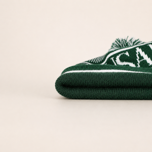 Bonnet ajustable à motif de personnage vert avec pompon, unisexe, pour adulte, chapeau d'hiver décontracté en tricot, 100 % acrylique - Product Image 6