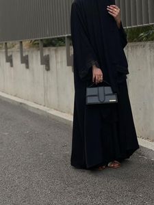 Best Dubai Style Vintage Solid Handmade Traditional Islamic Women's Saudi Arabian Abaya Spring Polyester Breathable Ankle Muslim - Product Image 4