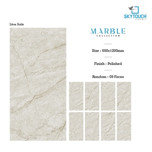 Vente flash Carrelage en marbre gris poli 600x1200mm Carrelage en porcelaine émaillée pour sol Carrelage en porcelaine imitation marbre antidérapant - Product Image 3