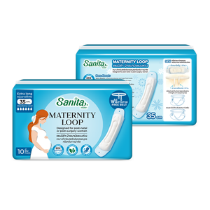 Serviettes Maternité Jetables Sanita 35cm à Boucles – Lot de 10 Pièces – Excellent Rapport Qualité-Prix pour Maman - Product Image 3