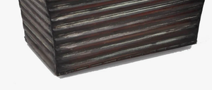 Maceta de Metal galvanizado más bonita para uso en interiores Maceta de cubo galvanizado de forma cuadrada Hotel hogar y jardín - Product Image 6