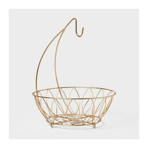 Luxury Handmade Modern Iron Hanging Storage <b>Basket</b> for Fruits <b>Bread</b> Snacks and Decorative Display - Product Image 3