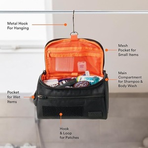 Toiletry Bag Tactical Dopp Kit <b>Case</b> For Men. Perfect For Travel & Storage. Fits Large & Small Cosmetic, Clipper, <b>Toothbrush</b> - Product Image 2